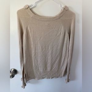 Lauren Conrad Gold Sweater with Bow Details - XS but see description